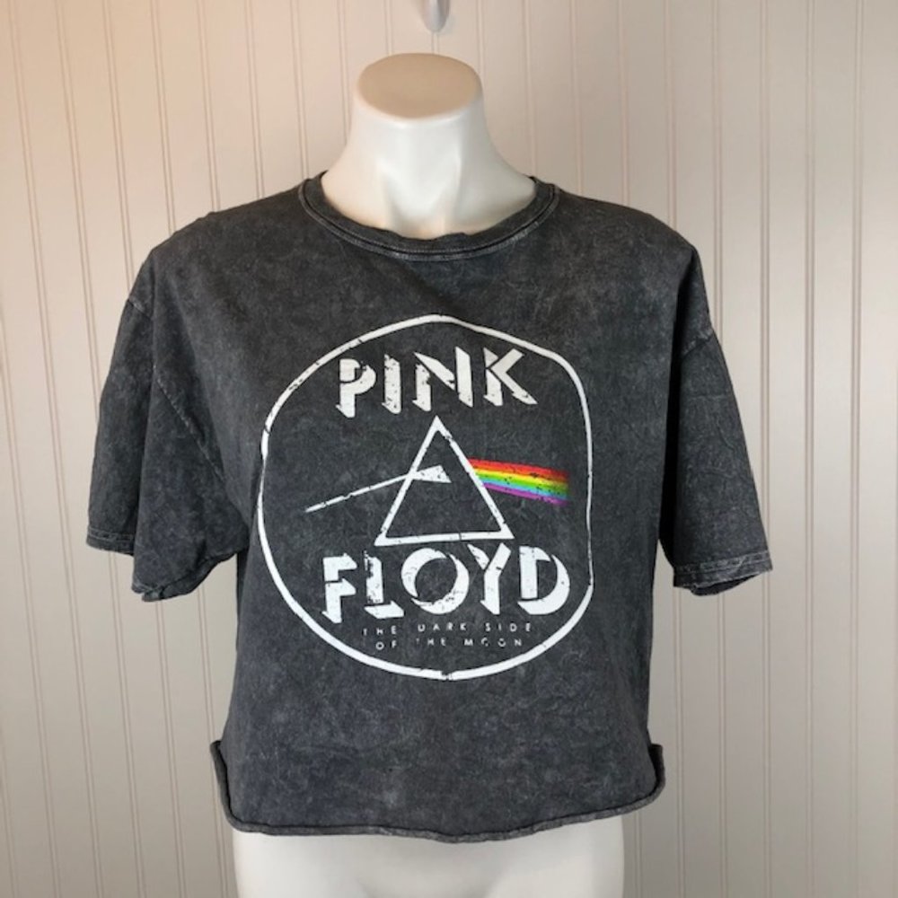 NWOT Pink Floyd Cropped Dark Side of the Moon - Picture 2 of 7